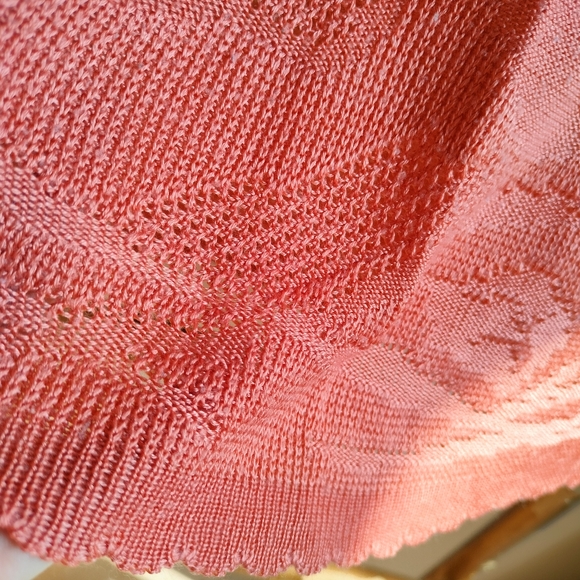 Vintage Retro Finely Knitted Short Sleeve Blouse - Picture 14 of 16